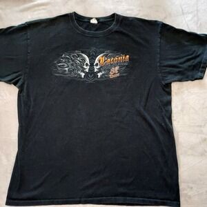 Anvil‎ Laconia Motorcycle Week 2010 87 Years Skull Graphic T-Shirt Black XL